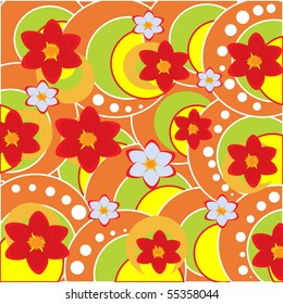 Beautiful bright background with red colours