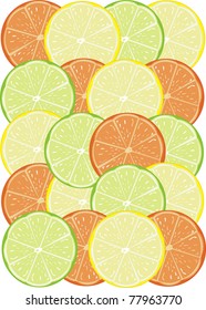 Beautiful bright background from tropical fruit