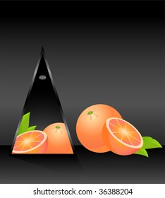  Beautiful bright cards with the image of citrus