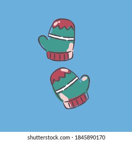 Beautiful bright cute card for Christmas holidays
