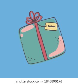 Beautiful bright cute card for Christmas holidays