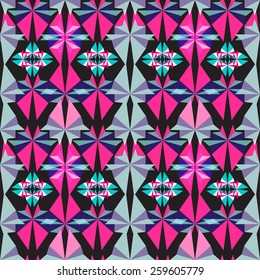 Beautiful bright geometric pattern - vector