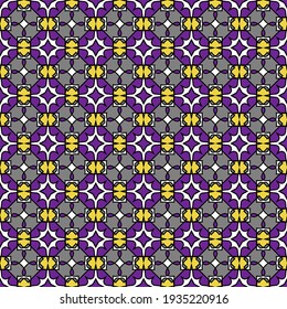 hermoso patrón geométrico luminoso sin costuras. las formas redondeadas superpuestas, los polígonos, los segmentos, las bandas curvadas se agrupan y se alinean en filas. vector 