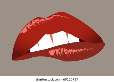 Beautiful  bright lips