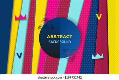 Beautiful bright modern background of vertical lines-vector illustration. Banner poster