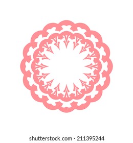 beautiful bright pink flower vector unusual