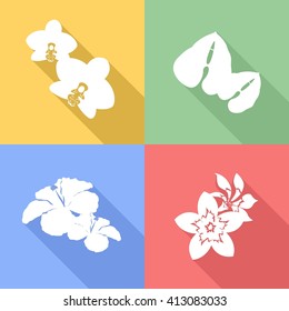 beautiful and bright set on the theme of flowers.