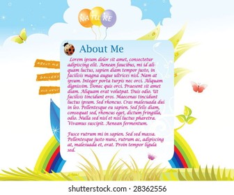 beautiful bright summer feeling website template