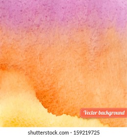 Beautiful bright watercolor background. Vector illustration
