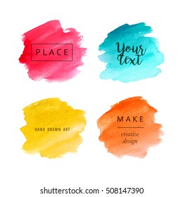 Beautiful bright watercolor backgrounds