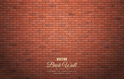 Beautiful Brown Block Brick Wall Pattern Texture Background.