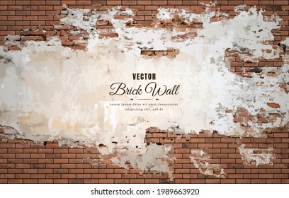 Beautiful brown block brick wall pattern texture background.