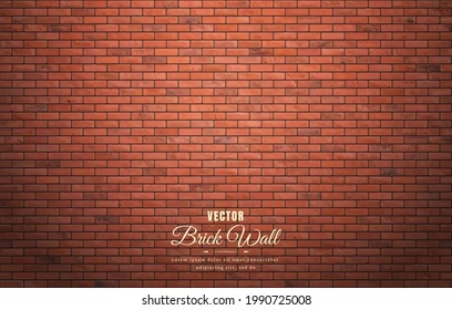 Beautiful brown block brick wall pattern texture background.