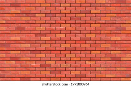 Beautiful brown block brick wall seamless pattern texture background.