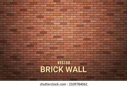 Beautiful brown block brick wall pattern texture background.