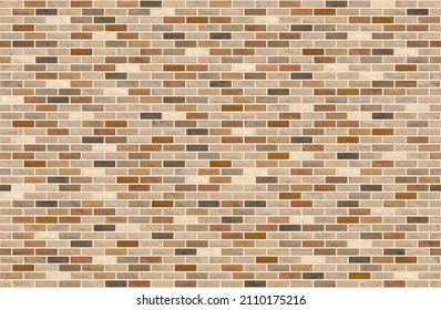 Hermosa pared de ladrillo marrón de ladrillo de fondo de textura patrón sin fisuras.
