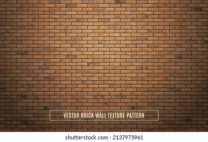 Beautiful brown block brick wall pattern texture background.