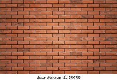 Beautiful brown block brick wall pattern texture background.
