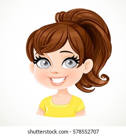 40+ Best Collections Brown Hair Straight Hair Brown Hair Cute Cartoon