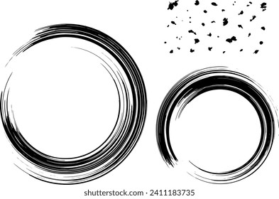 Beautiful brush handwritten line. Brush stroke.