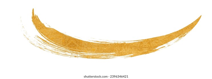 Beautiful brush strokes with golden texture