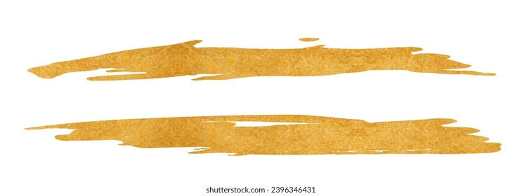 Beautiful brush strokes with golden texture