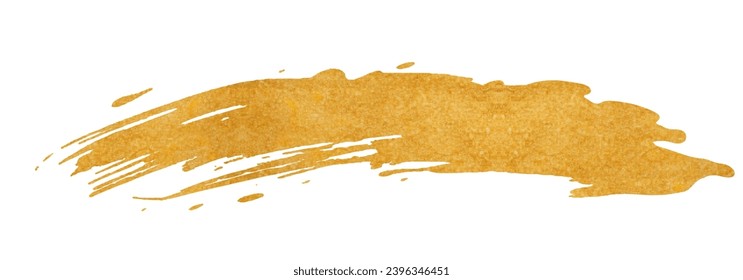 Beautiful brush strokes with golden texture