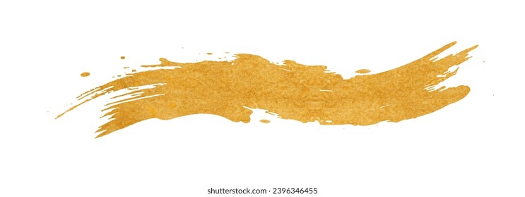 Beautiful brush strokes with golden texture