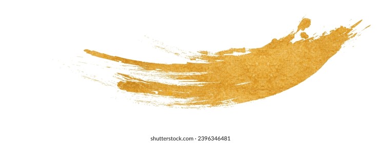 Beautiful brush strokes with golden texture