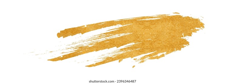 Beautiful brush strokes with golden texture