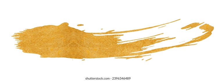 Beautiful brush strokes with golden texture