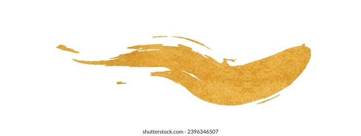 Beautiful brush strokes with golden texture