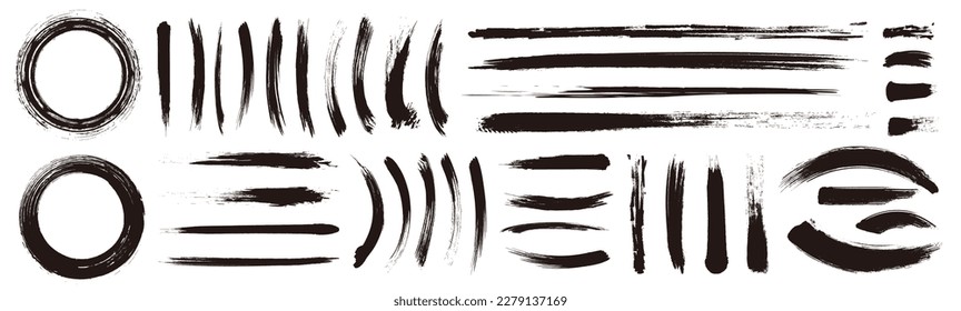 Beautiful brush strokes. brush texture.
