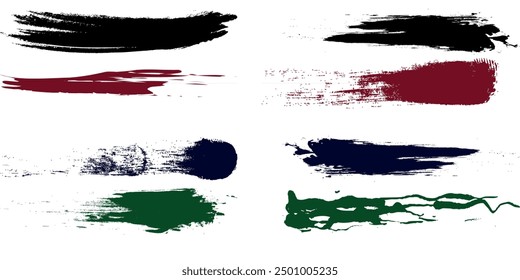 Beautiful brush vector collection. Grunge Elements - Brush strokes, ink paint brush, grunge lines.