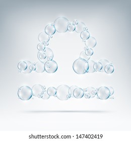 beautiful bubbles arrow of soap