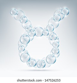 beautiful bubbles arrow of soap