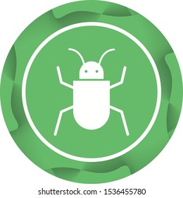 Beautiful Bug Vector Glyph icon