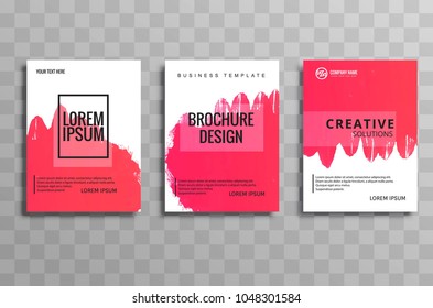 Beautiful buisness brochuse template set vector