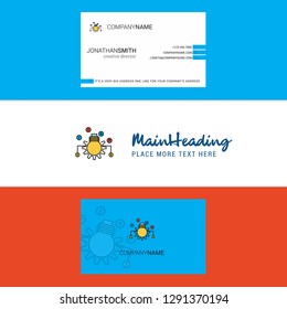 Beautiful Bulb setting  Logo and business card. vertical Design Vector