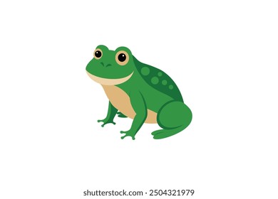 Beautiful Bull Frog vector artwork