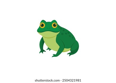 Beautiful Bull Frog vector artwork