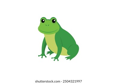 Beautiful Bull Frog vector artwork