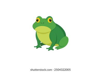 Beautiful Bull Frog vector artwork