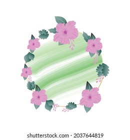 Beautiful bunch floral set vector illustration. Floral design wedding invitation 