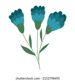 Beautiful Bunch Flowers Icon Isolated