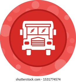 Beautiful Bus Vector Glyph Icon