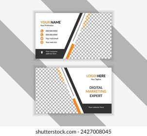 Beautiful business card template, creative and clean visiting card vector illustration,
 simple Design, professional design template.