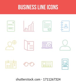Beautiful Business vector icon set