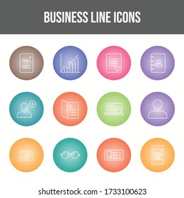 Beautiful Business vector icon set