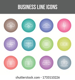 Beautiful Business vector icon set